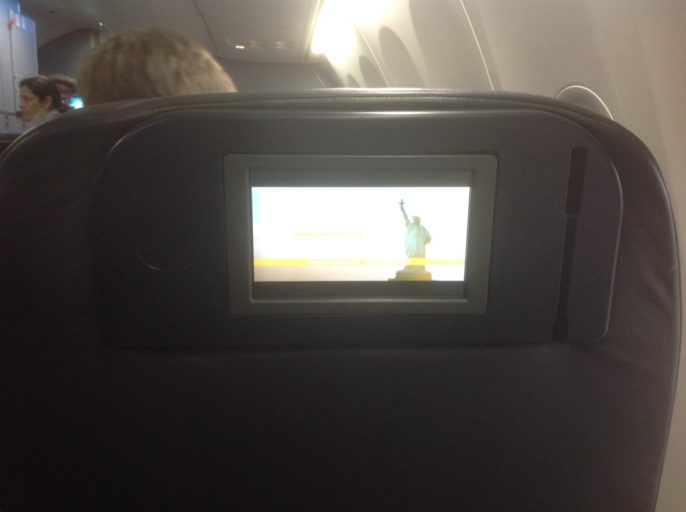 IFE United Airlines Business Class, In-flight entertainment