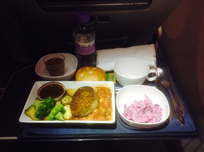 British Airways, Oneworld, World Traveller Plus, Dreamliner, 787-900, British Airways ervaringen, Londen, Newark, Upgrade, Meal World Traveller Plus