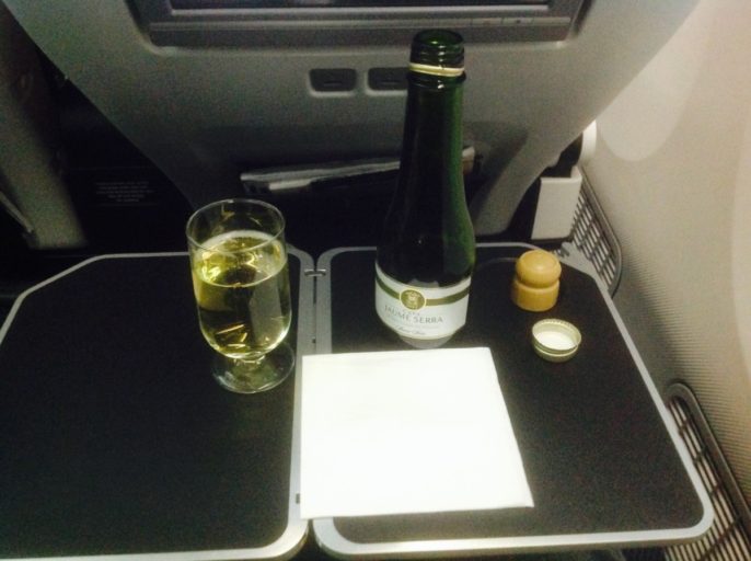 British Airways, Oneworld, World Traveller Plus, Dreamliner, 787-900, British Airways ervaringen, Londen, Newark, Upgrade, Cava, Spaanse Cava