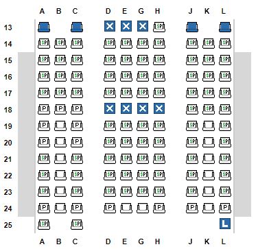 premium economy stoel