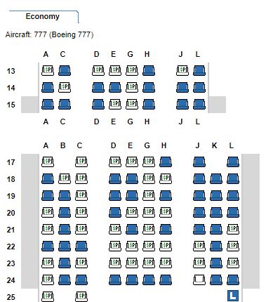 premium economy stoel