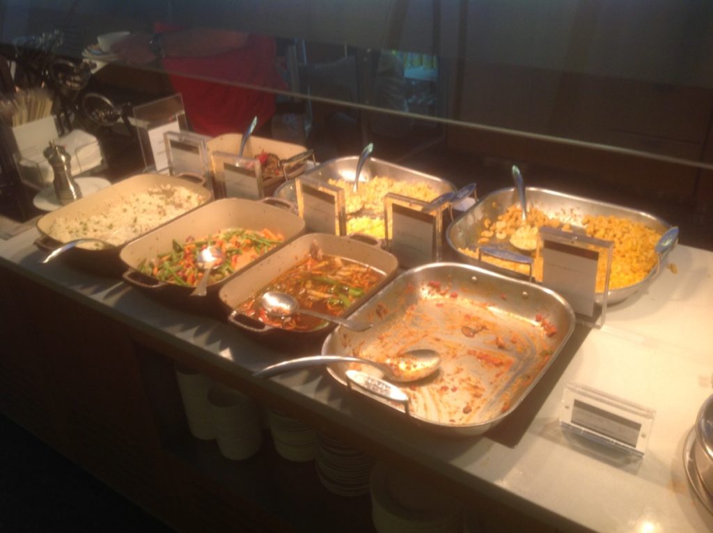 Warm buffet, Air Canada, Lounge, Toronto