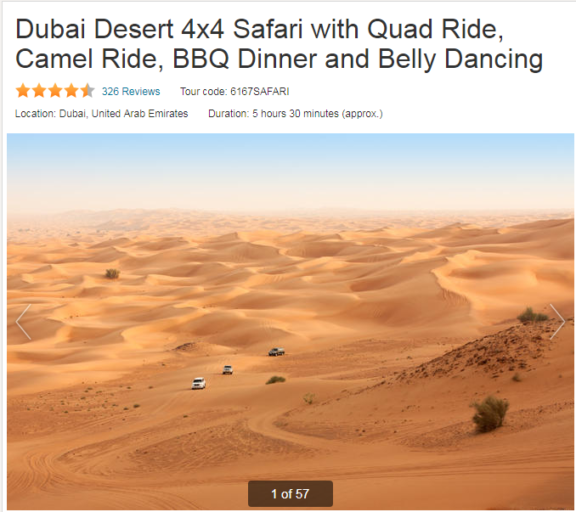 Dubai, Dessert Safari, Excursie, Viator, attracties