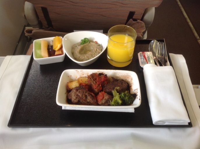 Meat Dish, Oman Air, Business Class