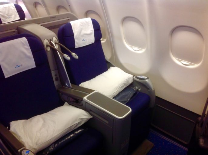 klm, a330, business class, wbc