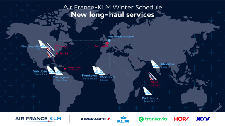 winterdienstregeling Air France KLM