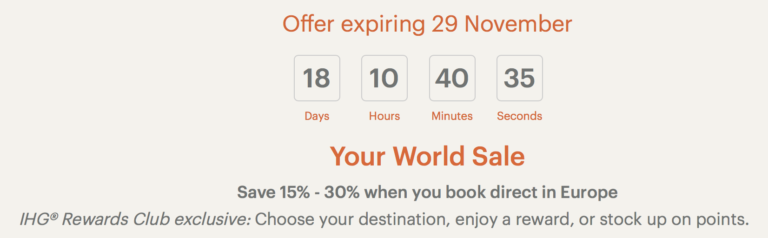 ihg world sale