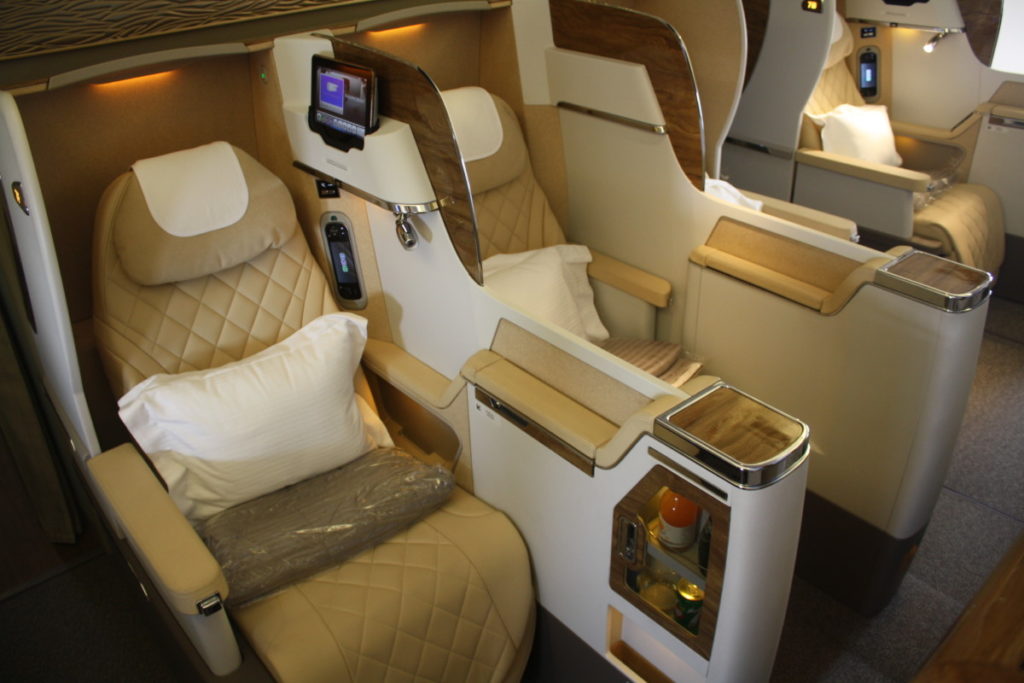 nieuwe Emirates Business Class