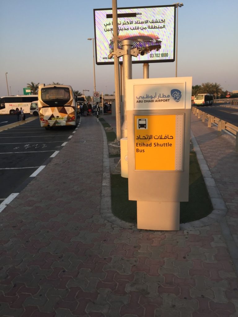 Etihad bus shuttle Abu Dhabi Dubai