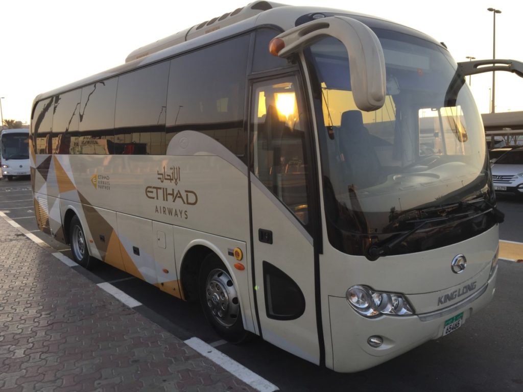 Etihad bus shuttle Abu Dhabi Dubai