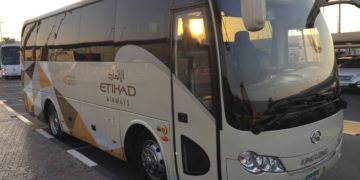 Etihad bus shuttle Abu Dhabi Dubai