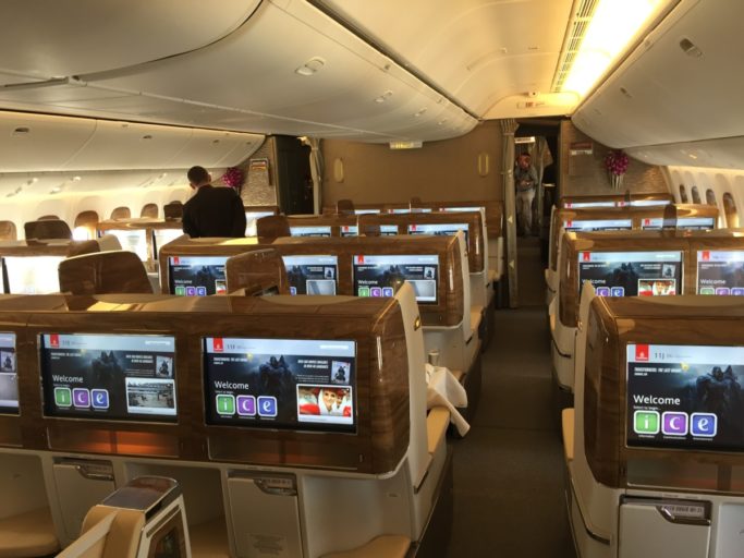 nieuwe Emirates Business Class