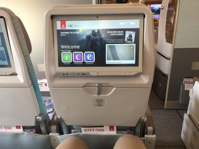 nieuwe Emirates Economy Class