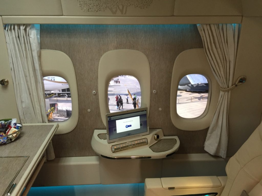 Emirates first class suite Boeing 777