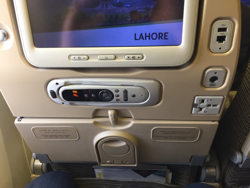 Etihad Economy Class Boeing 777