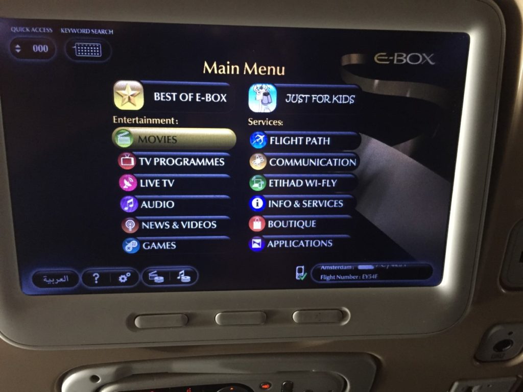 Etihad Economy Class Boeing 777