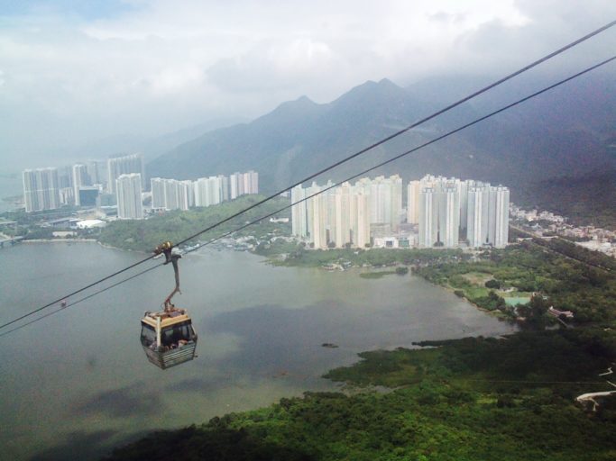 kabelbaan, hong kong, uitzicht