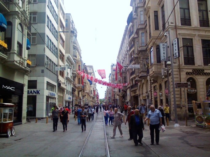 istanbul, winkelstraat, winkelen, taksimplein