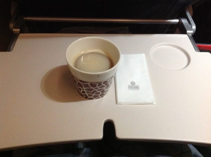 Koffie, Turkish airlines, business class, Istanbul