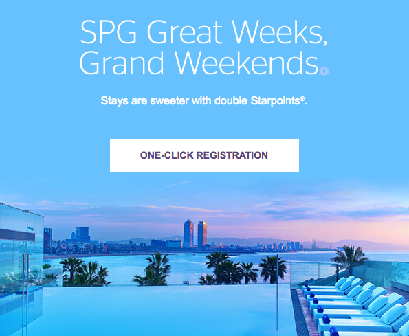 SPG Great Weeks Grand Weekends promotie