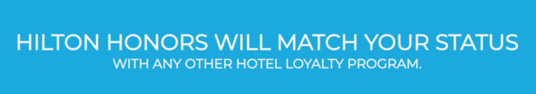 hilton honors status match