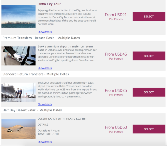 Stopover programma Qatar Airways