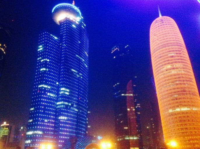 aspire tower, doha, qatar, burj doha