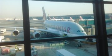 a380, qatar airways, doha