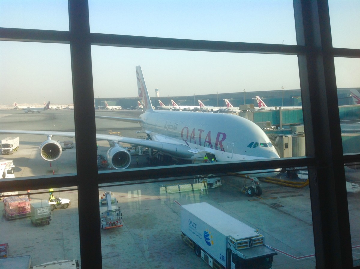 a380, qatar airways, doha