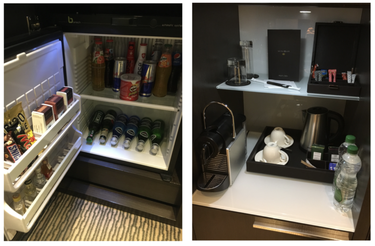 Minibar en koffie- en theefaciliteiten