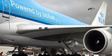 Sommige toestellen van KLM vliegen op een mengsel van normale brandstof en biodiesel (Bron: KLM)