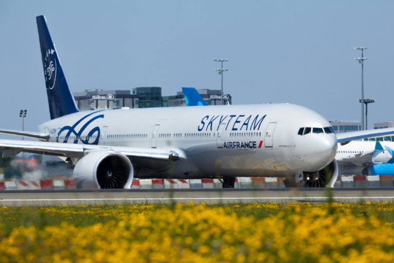 Sommige toestelen van Air France werden aan de grond gehouden tijdens de werkonderbrekingen (Bron: Air France)