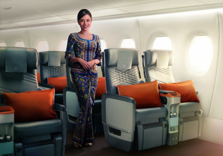 Premium Economy in de A350-900ULR (Bron: Singapore Airlines)