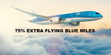 75% extra flying blue miles