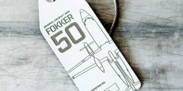 Unieke Aviationtag Fokker 50 tag nu met 10% korting