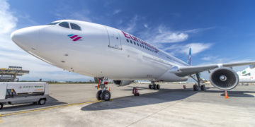 Eurowings Airbus A330-200 toestel in Taipeh (Foto: Eurowings)