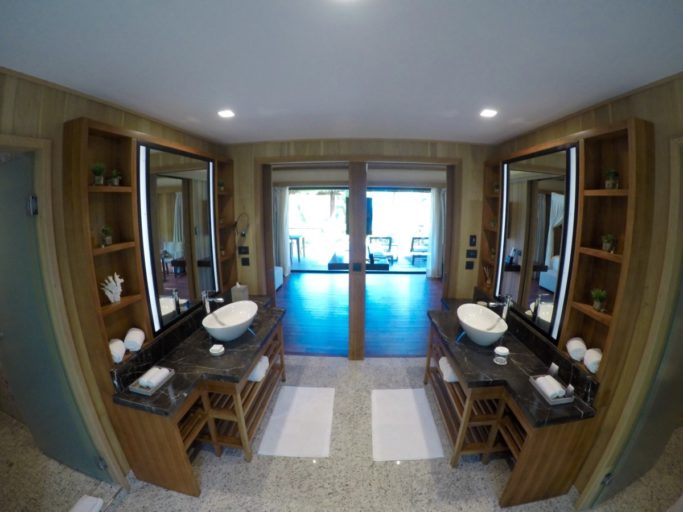 badkamer, villa, bora bora, Conrad