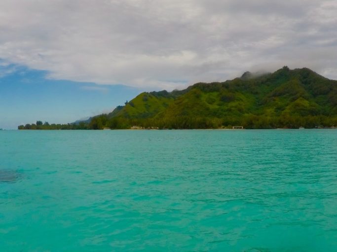 moorea, boot, frans-polynesië