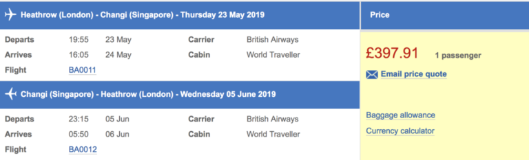 Heel de wereld in uitverkoop bij British Airways