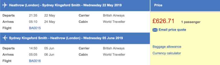 Heel de wereld in uitverkoop bij British Airways