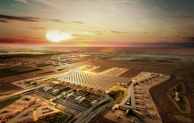 Istanbul New Airport van bovenaf gezien (Istanbul New Airport)