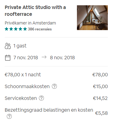 Kosten airbnb