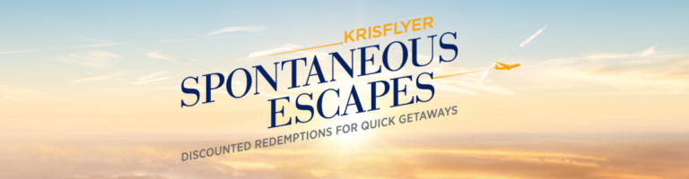 Krisflyer Spontanous Escapes