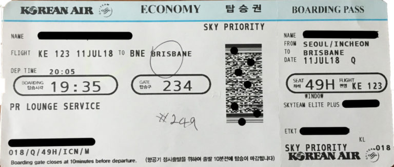 Review: Korean Air Airbus A330 Economy Seoul - Brisbane