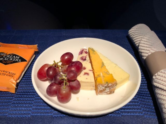 kaasplankje, dessert, united airlines