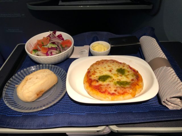 pizza, united, business class