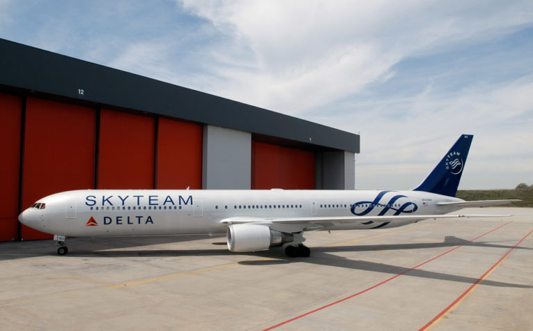 Welke toestellen vliegen er rond met een SkyTeam Livery?