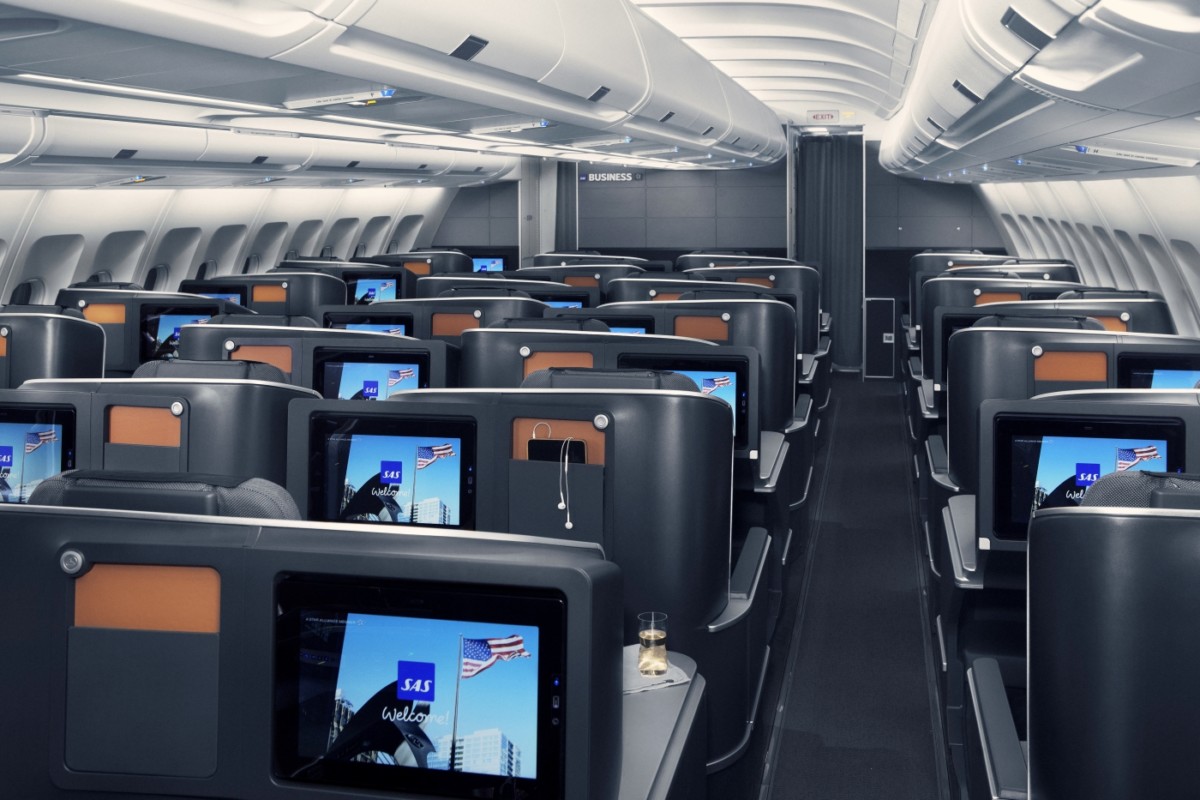 SAS Business class cabine (Bron: SAS)