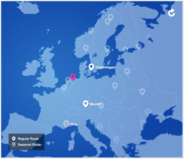 Nordica vliegt vanaf Groningen naar München en Kopenhagen (Bron: Nordica)