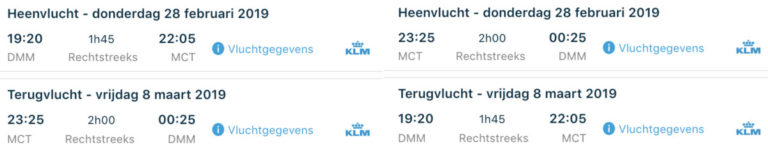 Welke Fifth Freedom Flights heeft KLM?